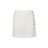 MCKAYSON SS22 WOMEN BUTTON POINT SKIRT WHITE